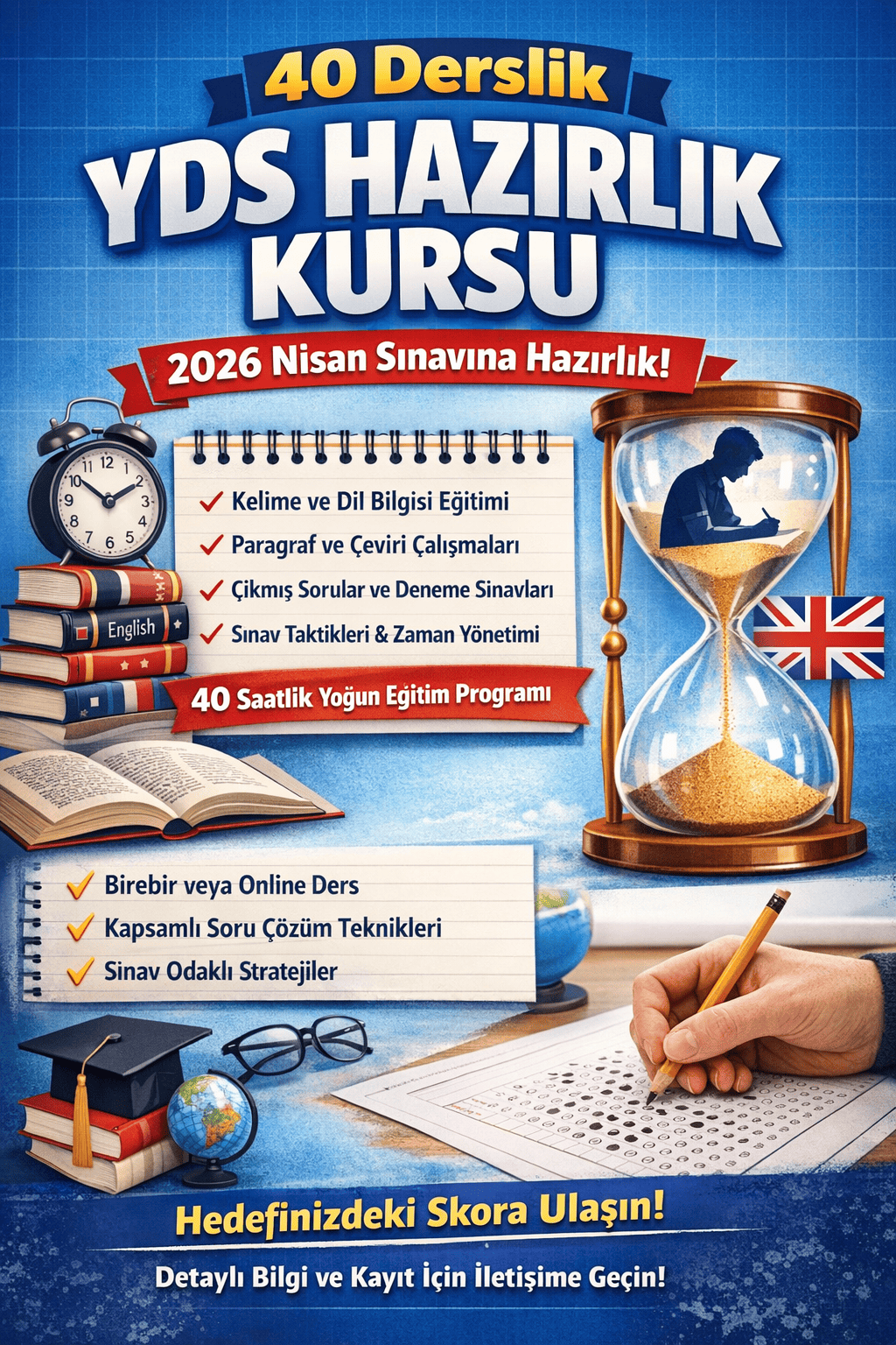 2026 NİSAN YDS ÖZEL DERS PAKETİ